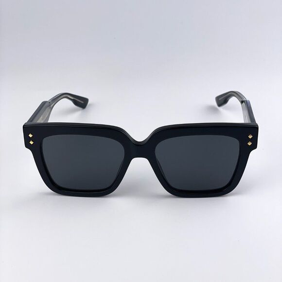 Gucci GG1084S 001 Sunglasses Black Grey Square Unisex main image 7
